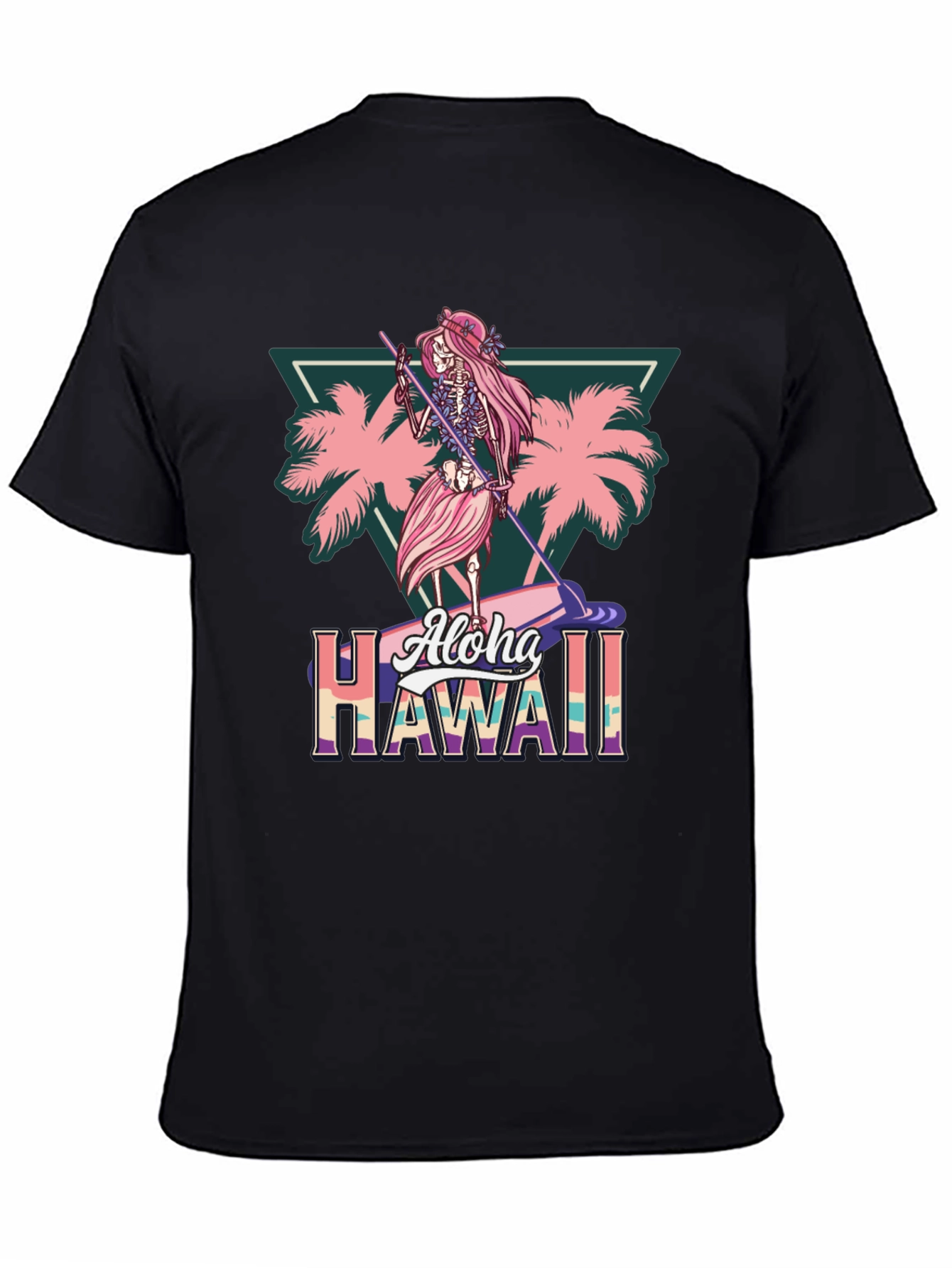 Aloha Hawaii Skeleton Surfer T-Shirt