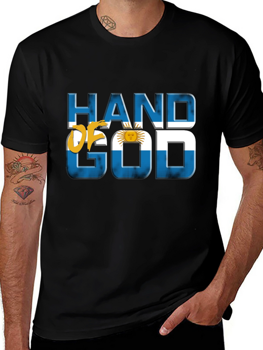 Hand of God Argentina Soccer Graphic T-Shirt