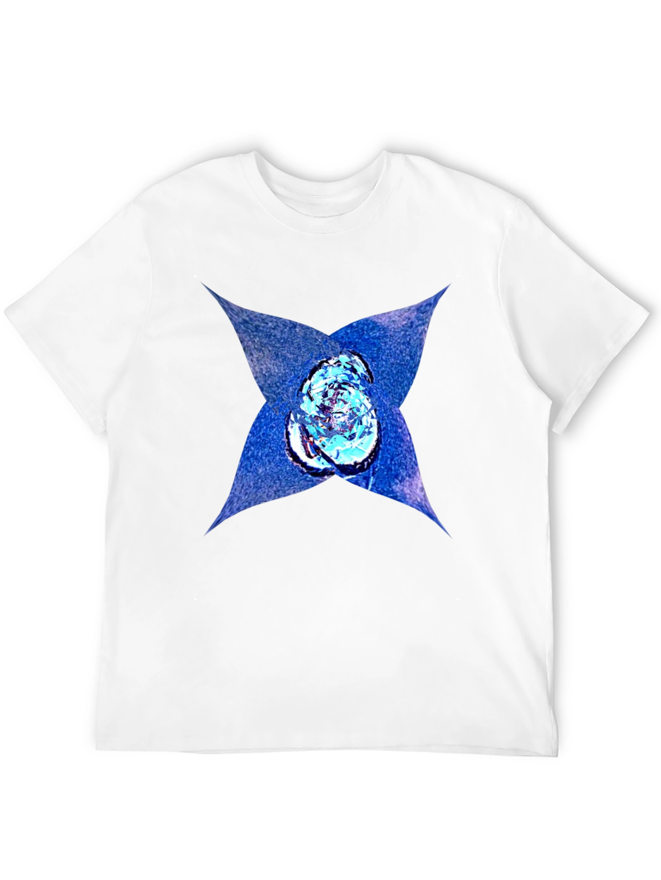 Abstract Graphic Print Black T-Shirt