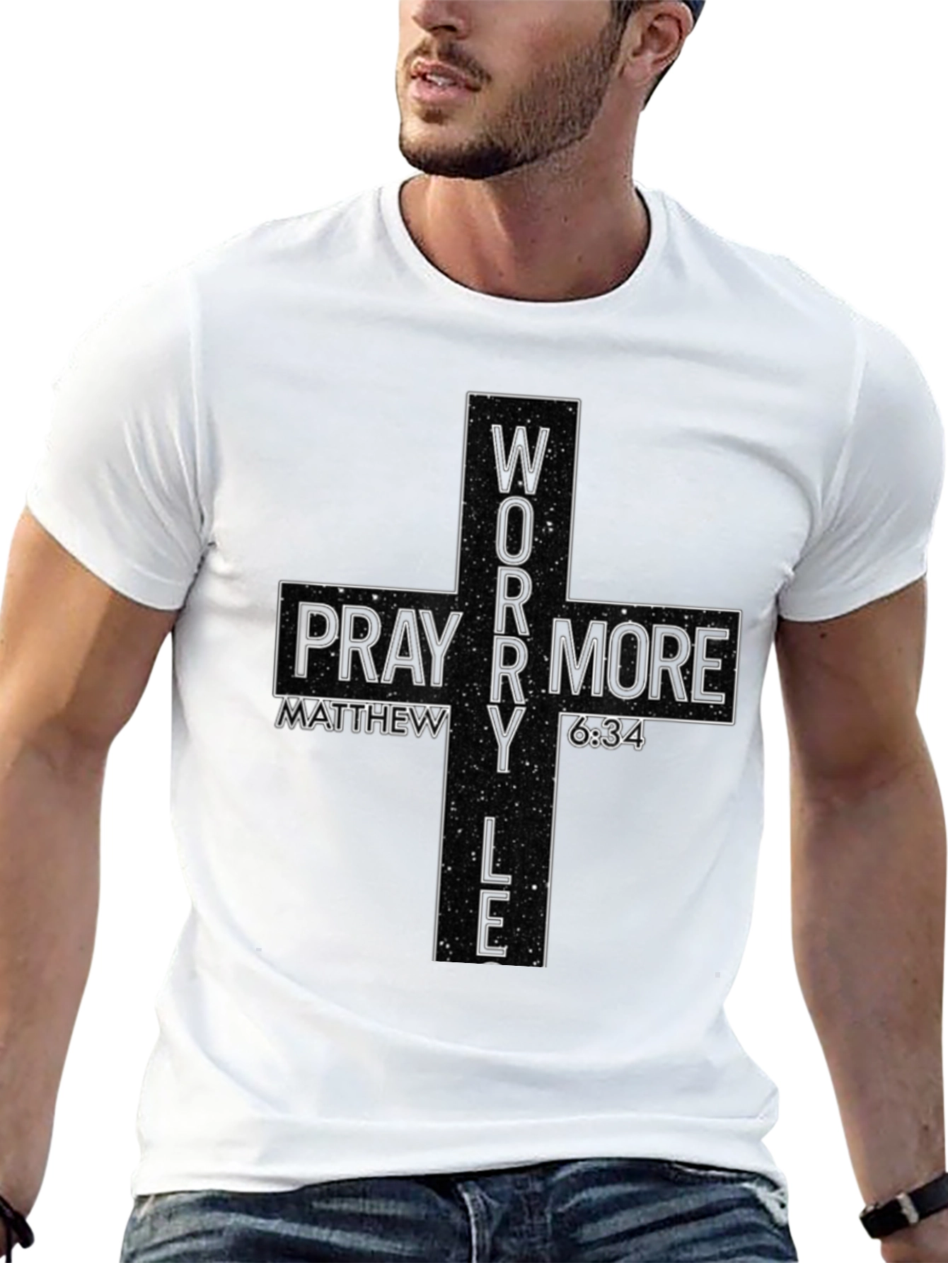Pray More Worry Less Graphic Tee