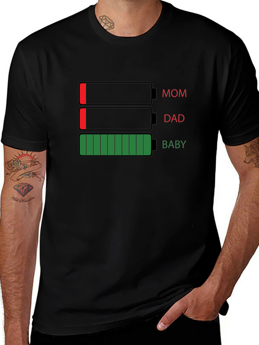 Family Battery Level Graphic T-Shirt