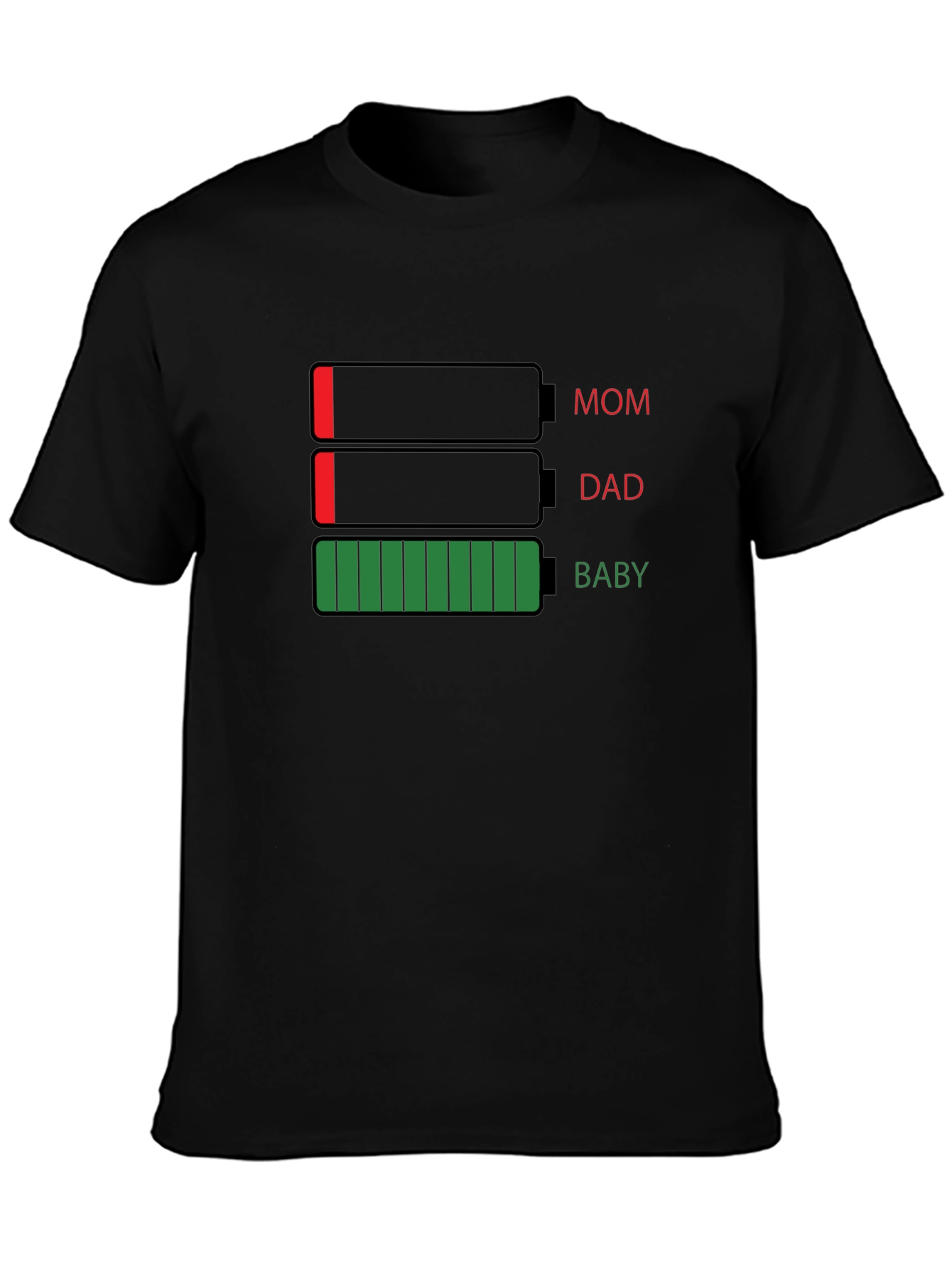 Family Battery Level Graphic T-Shirt