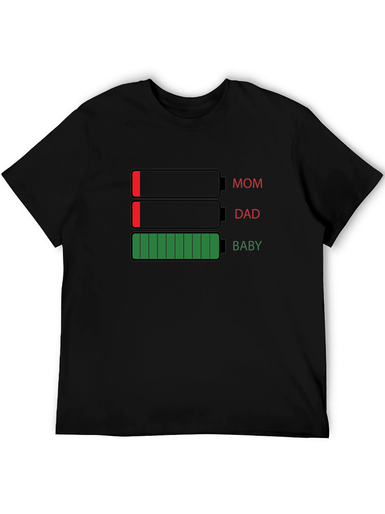 Family Battery Level Graphic T-Shirt