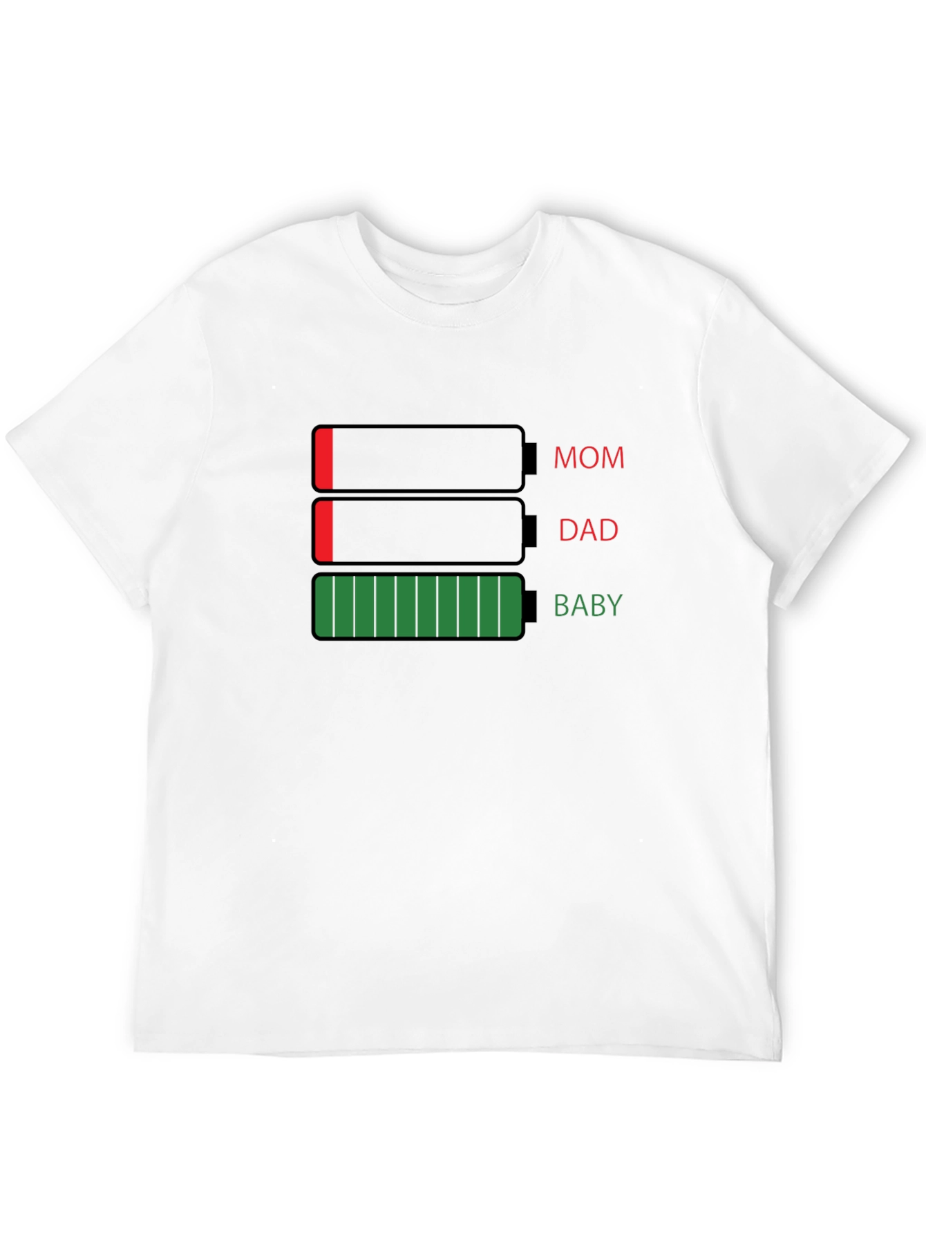 Family Battery Level Graphic T-Shirt