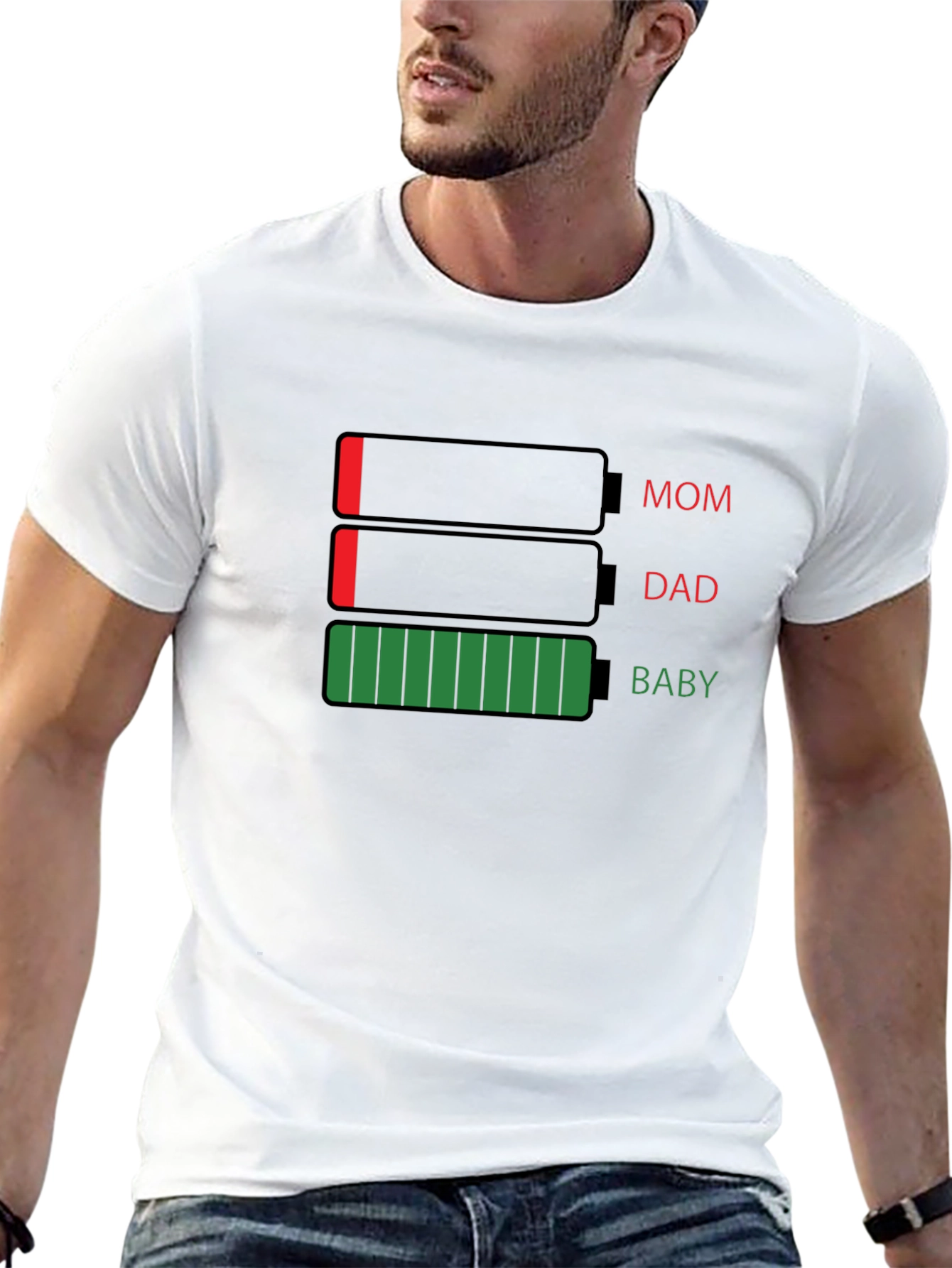 Family Battery Level Graphic T-Shirt