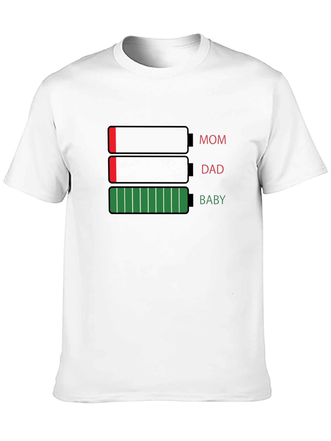Family Battery Level Graphic T-Shirt
