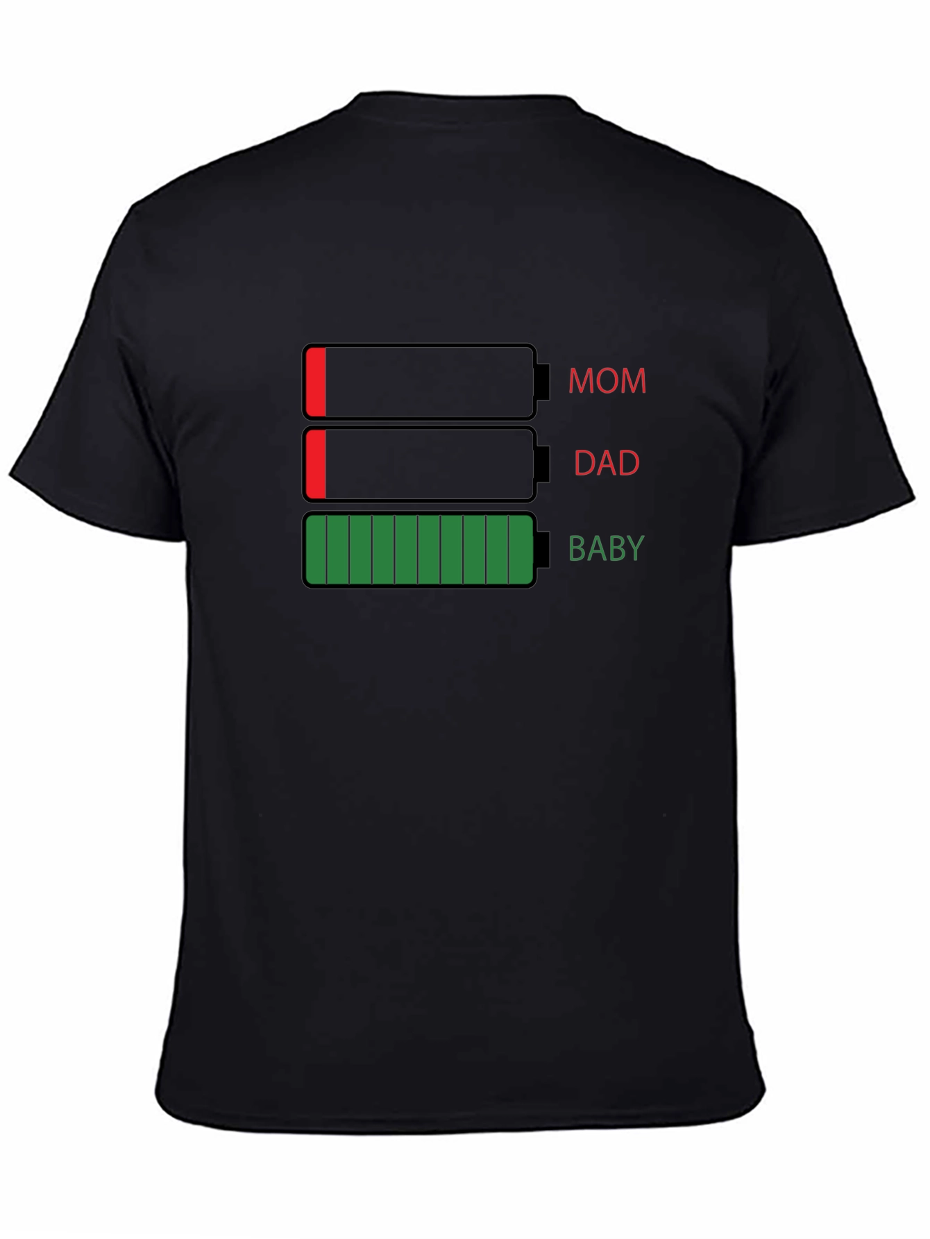 Family Battery Level Graphic T-Shirt