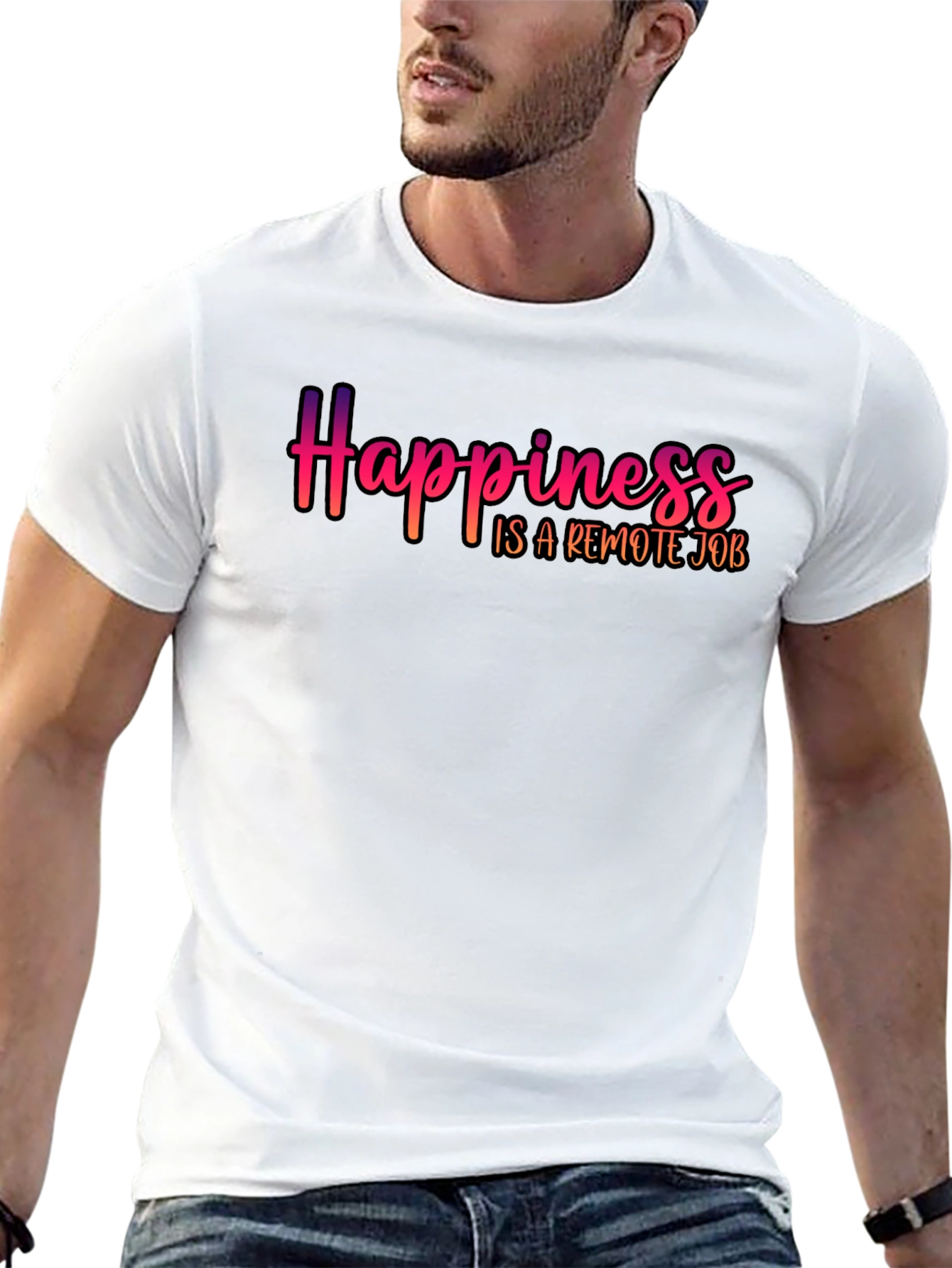 Happiness is a Remote Job T-Shirt