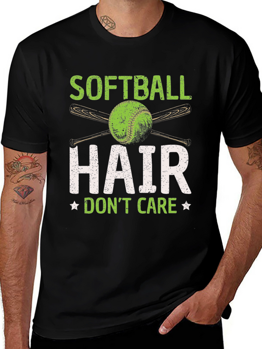 Softball Hair Dont Care Tee