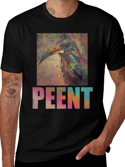 Abstract Bird Art Tee - Unique Graphic T-Shirt