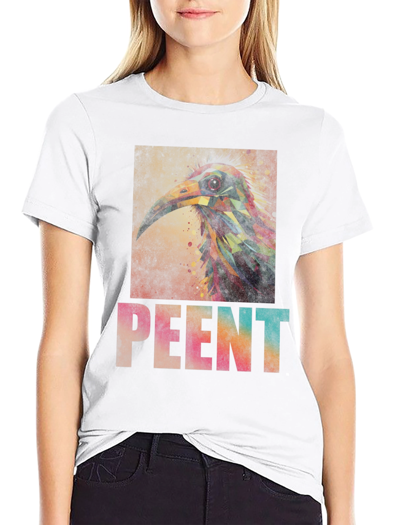 Abstract Bird Art Tee - Unique Graphic T-Shirt