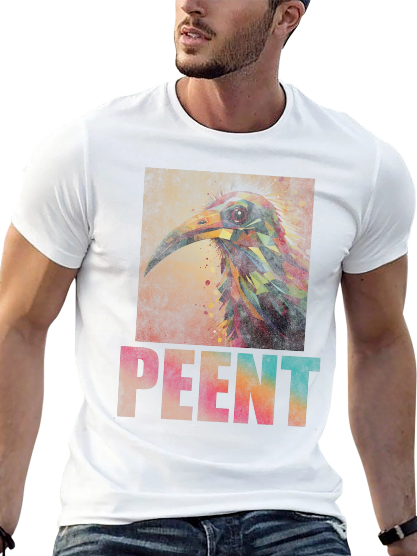 Abstract Bird Art Tee - Unique Graphic T-Shirt