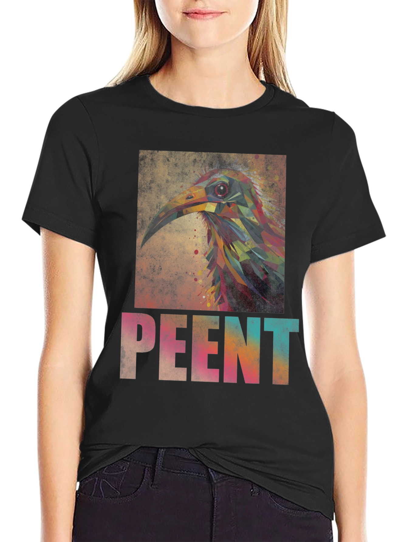 Abstract Bird Art Tee - Unique Graphic T-Shirt