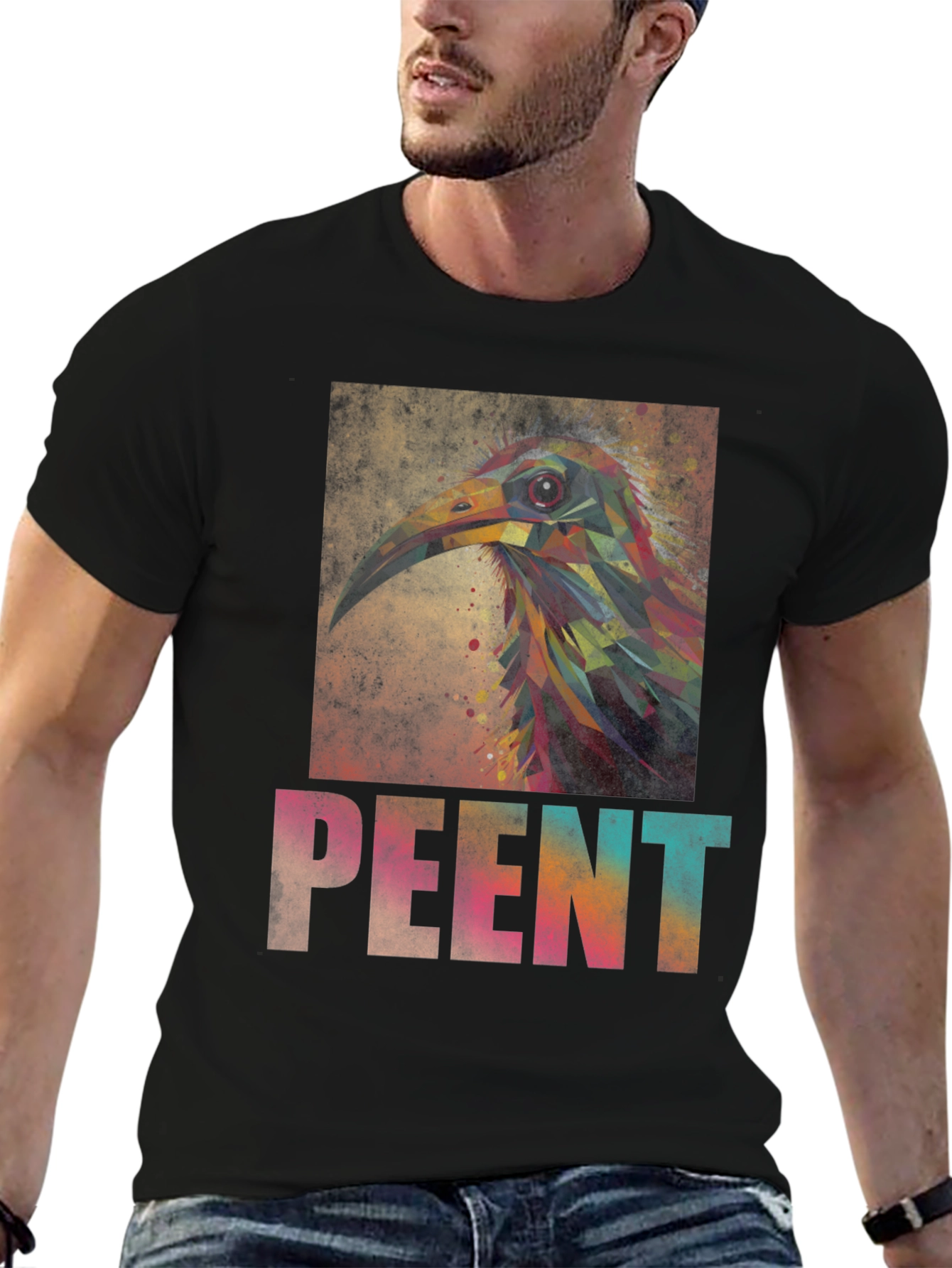 Abstract Bird Art Tee - Unique Graphic T-Shirt