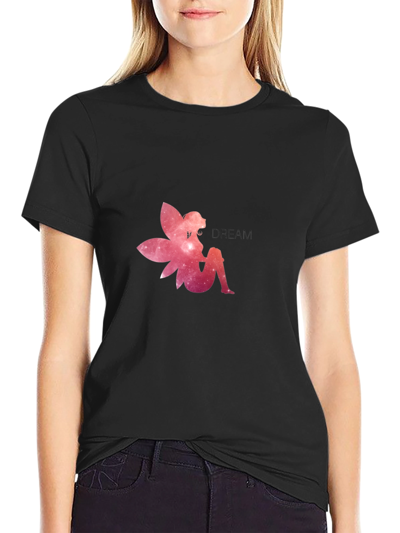 Galaxy Fairy Dream Black Tee