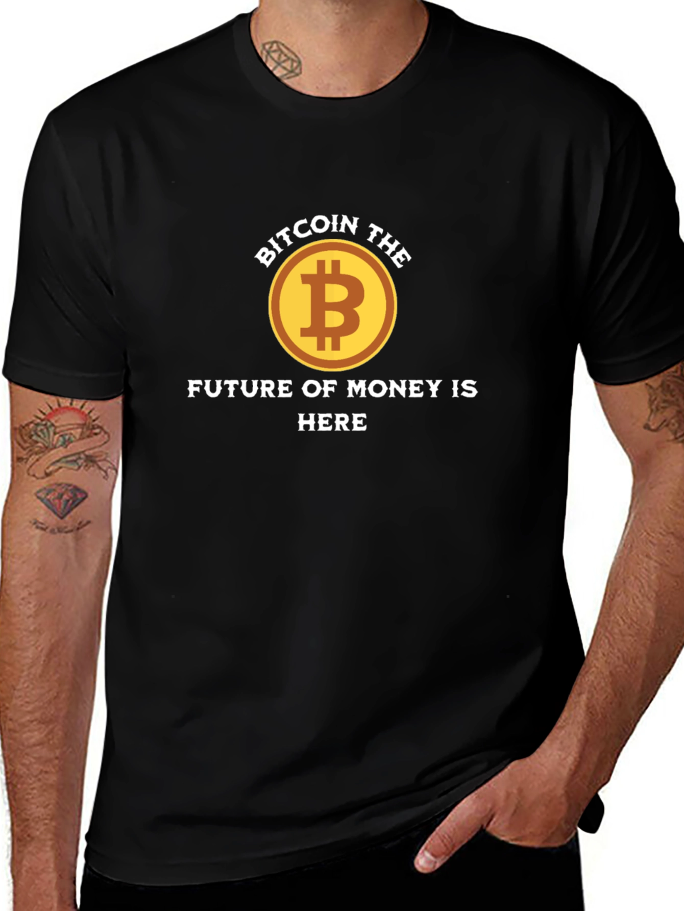 Bitcoin Future of Money T-Shirt Crypto Currency Tee