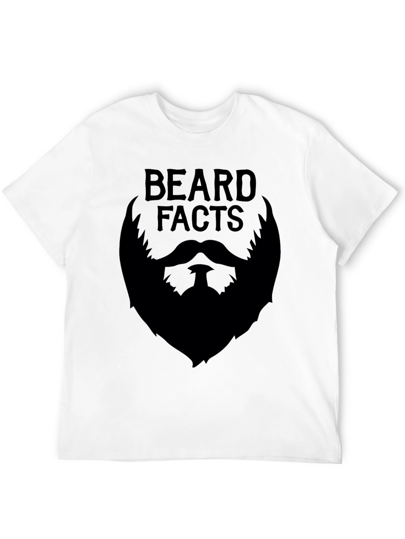 Beard Facts Graphic Tee - Black Cotton
