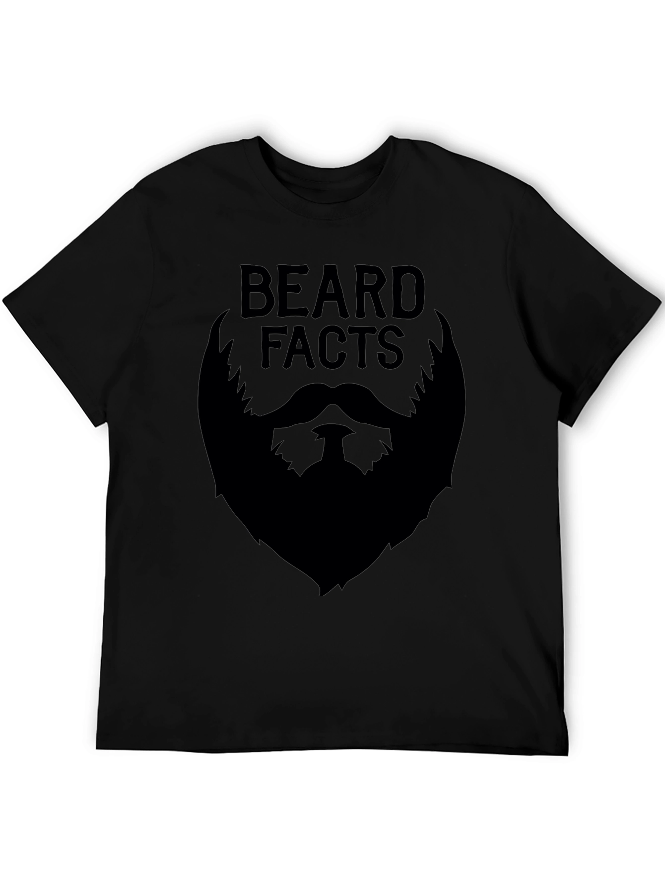 Beard Facts Graphic Tee - Black Cotton