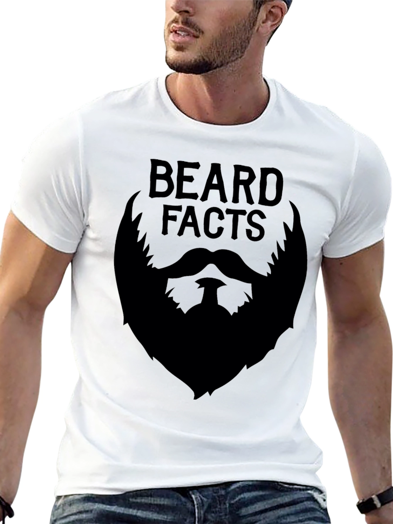 Beard Facts Graphic Tee - Black Cotton