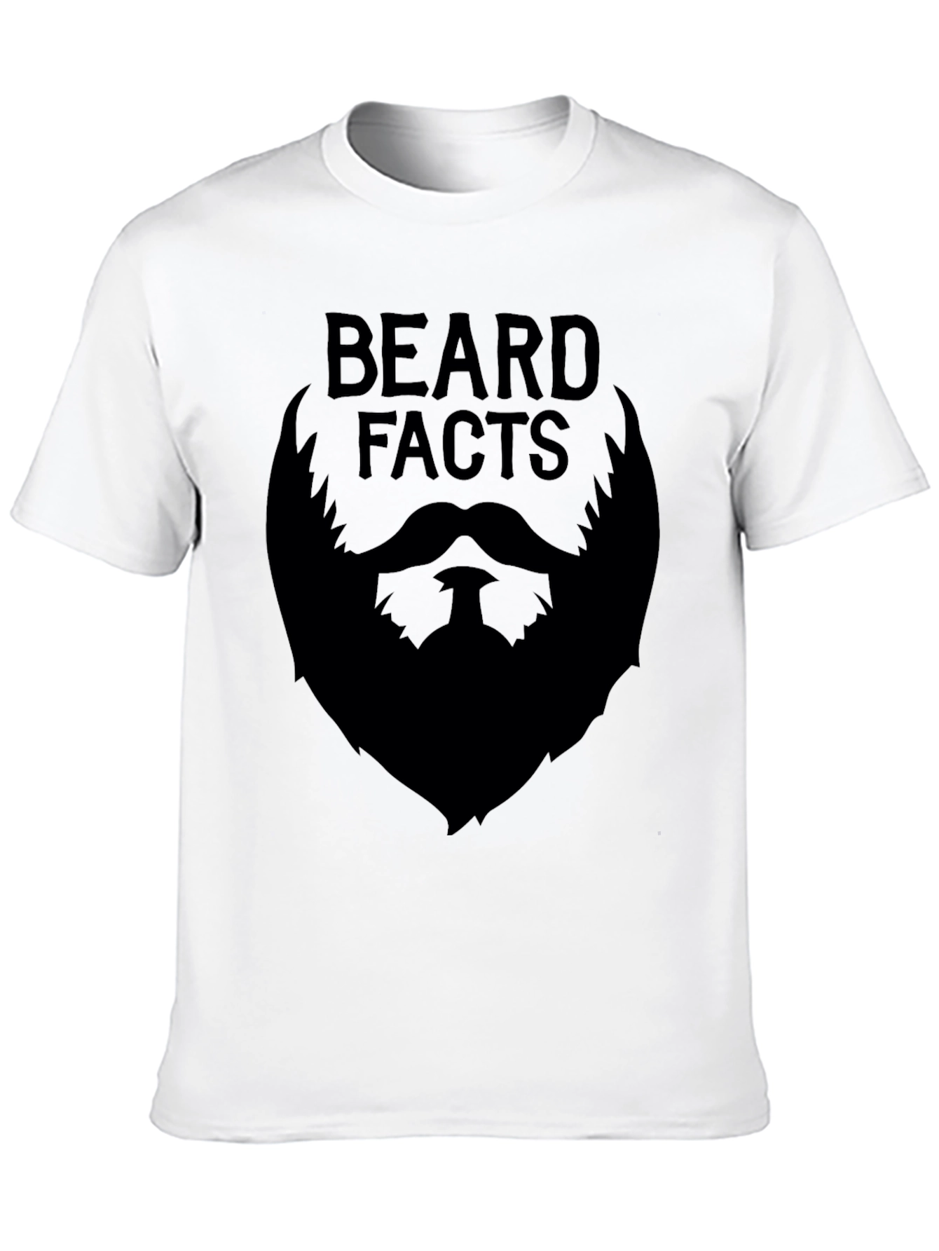 Beard Facts Graphic Tee - Black Cotton