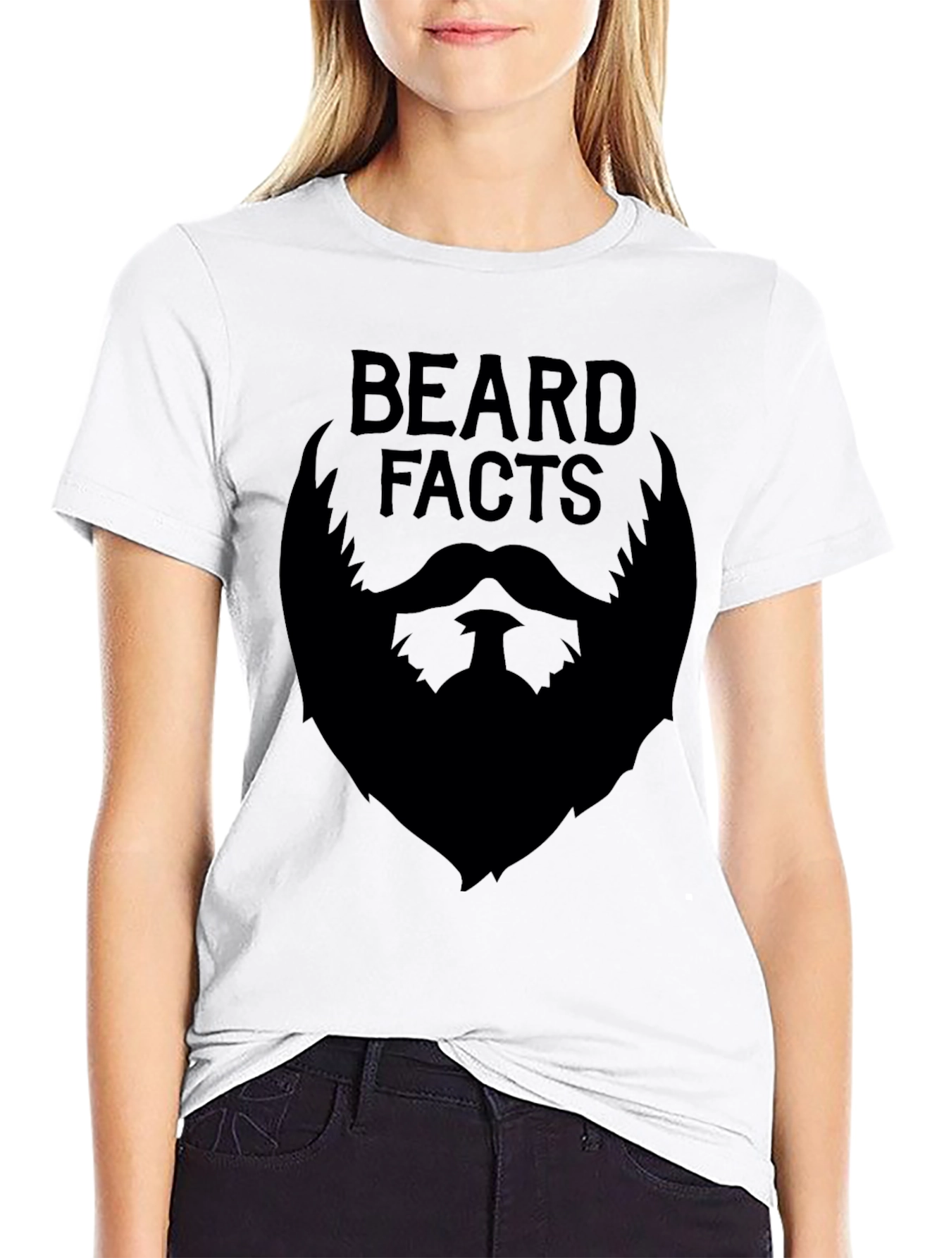 Beard Facts Graphic Tee - Black Cotton