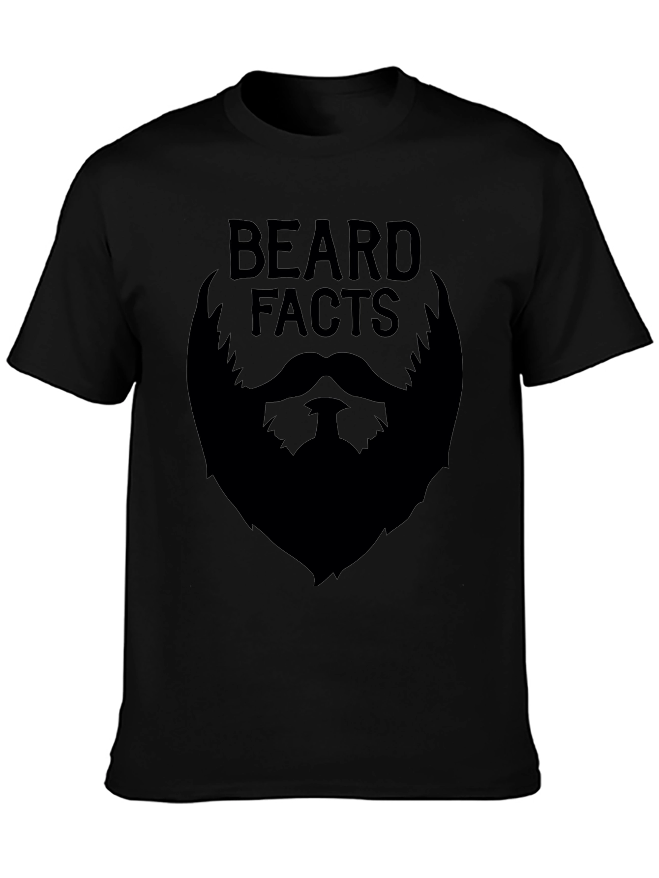Beard Facts Graphic Tee - Black Cotton
