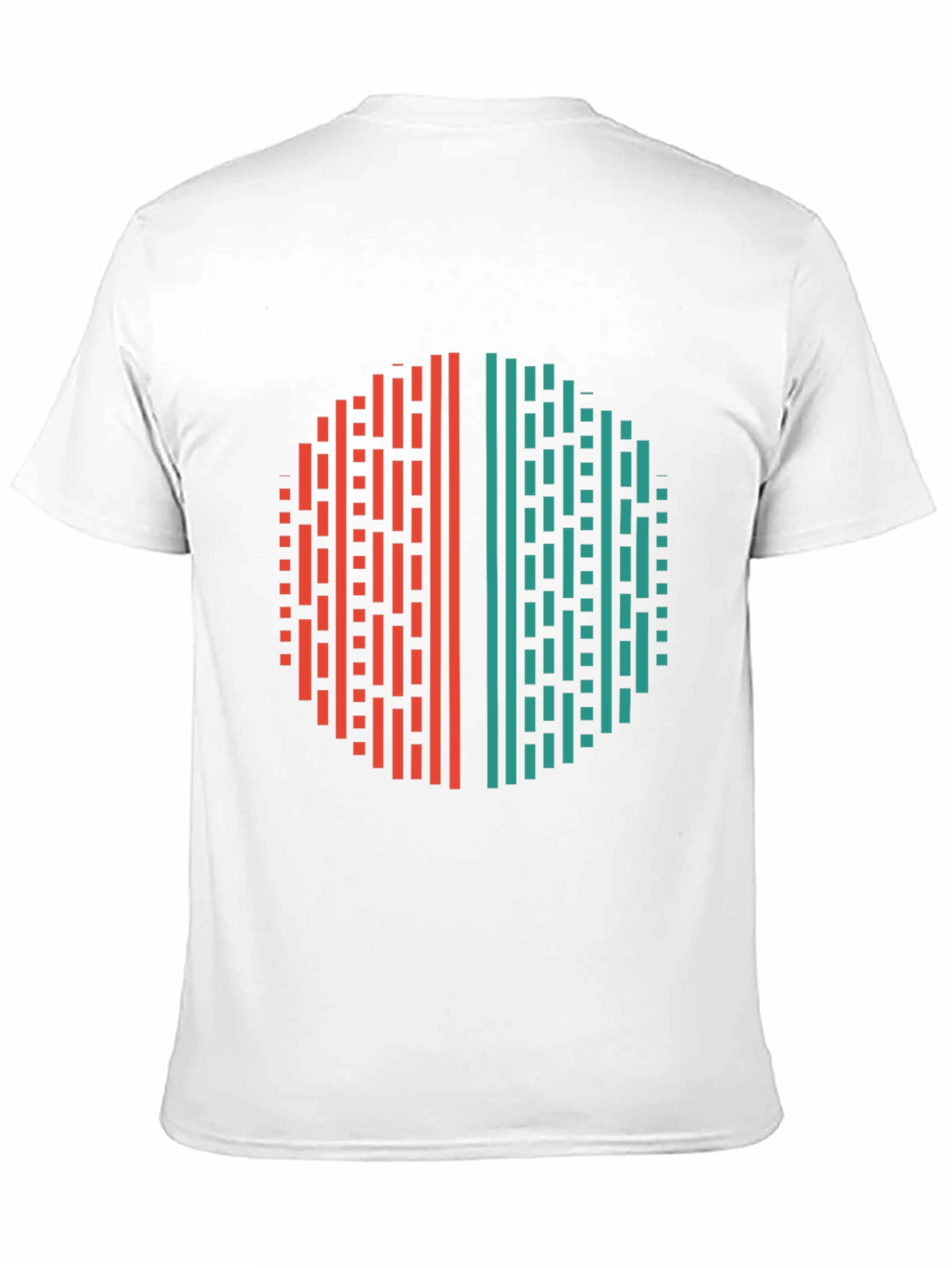 Modern Geometric Circle Graphic Tee - Black