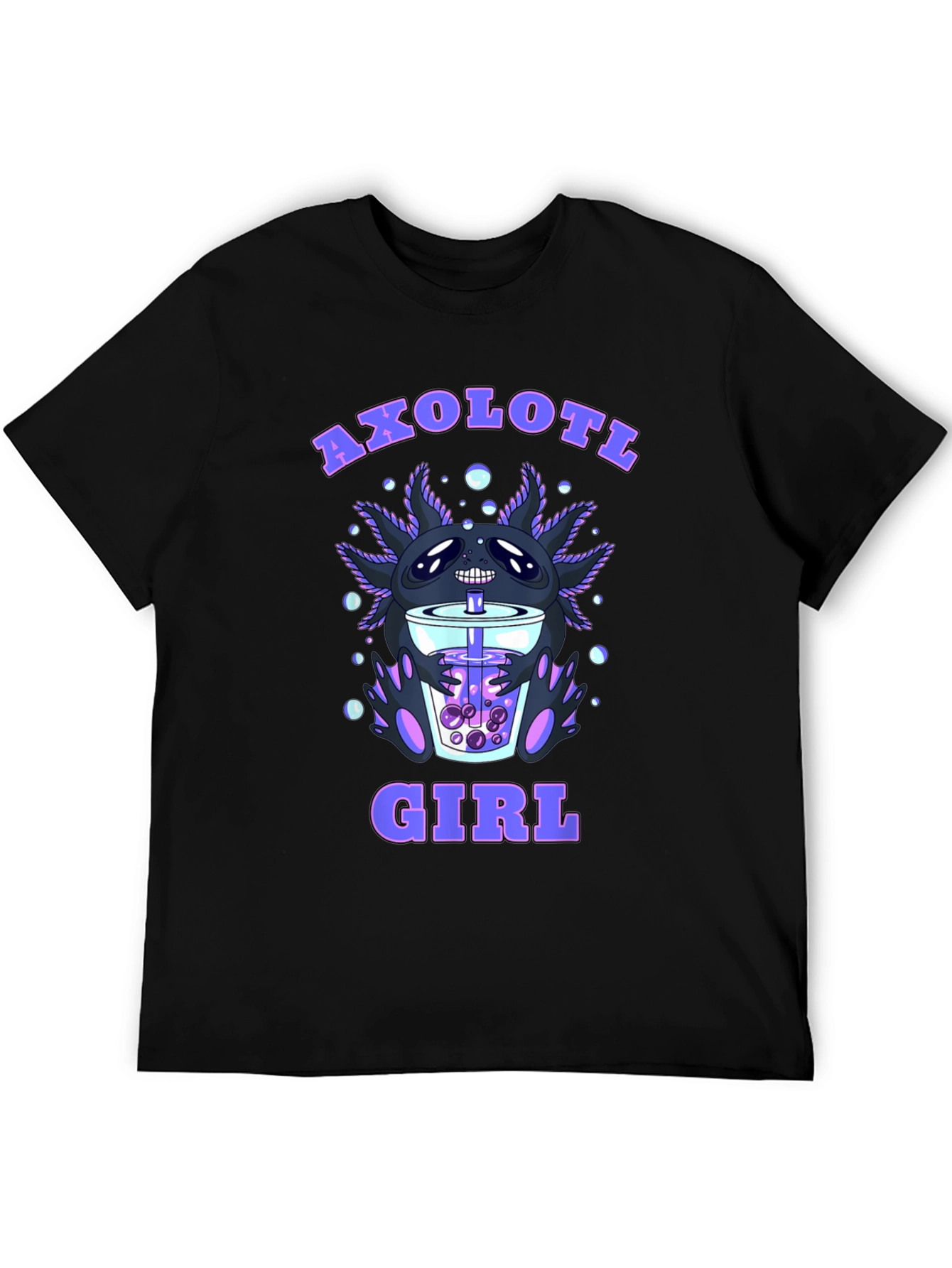 Axolotl Girl Boba Tea T-Shirt