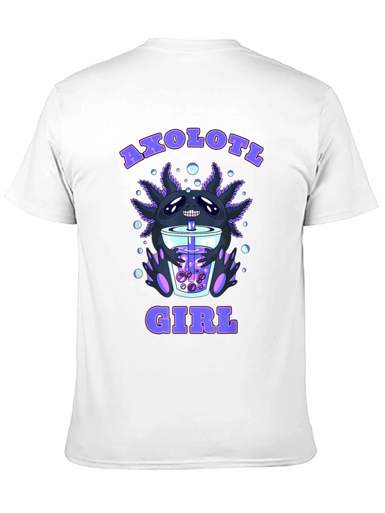 Axolotl Girl Boba Tea T-Shirt