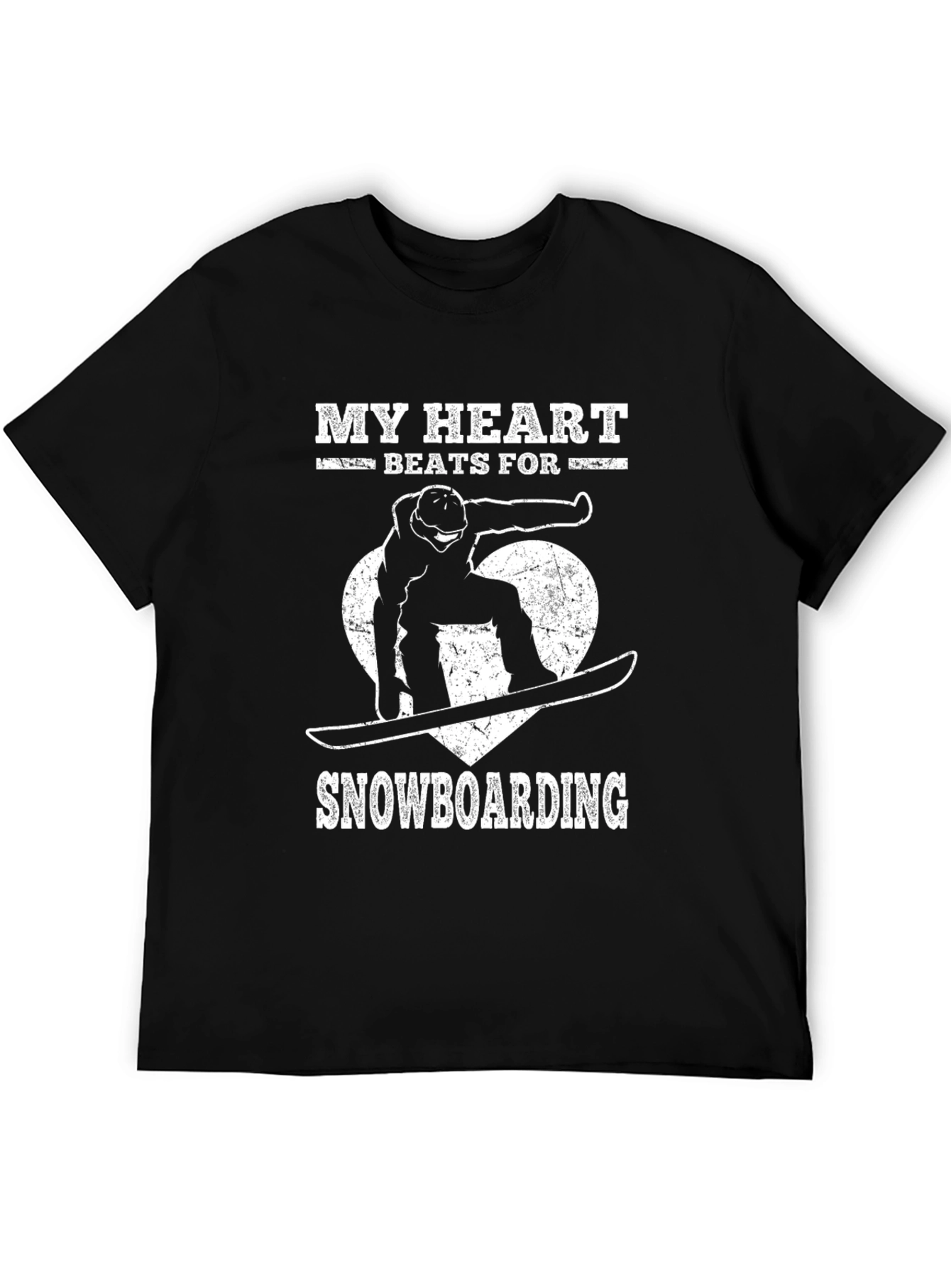 My Heart Beats for Snowboarding T-Shirt