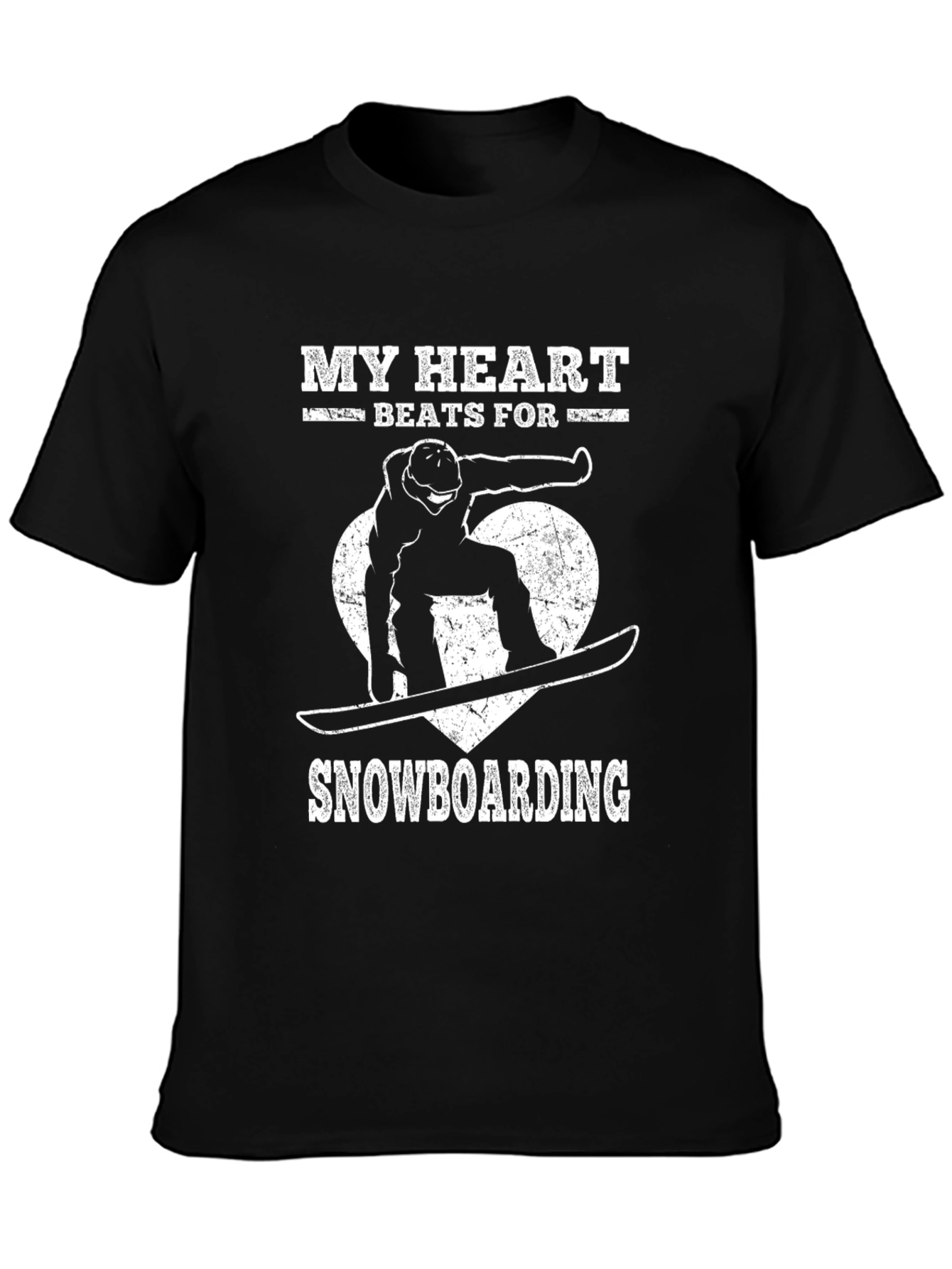 My Heart Beats for Snowboarding T-Shirt