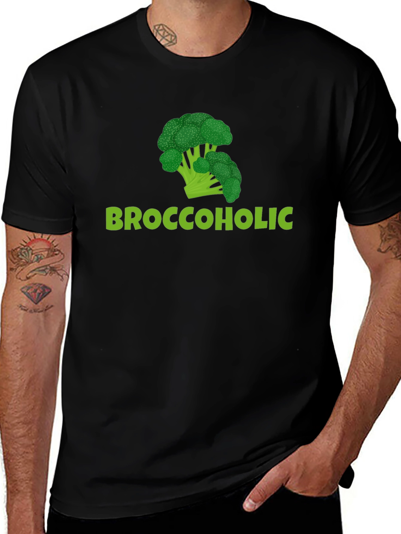 Broccoholic T-Shirt - Funny Broccoli Lover Tee