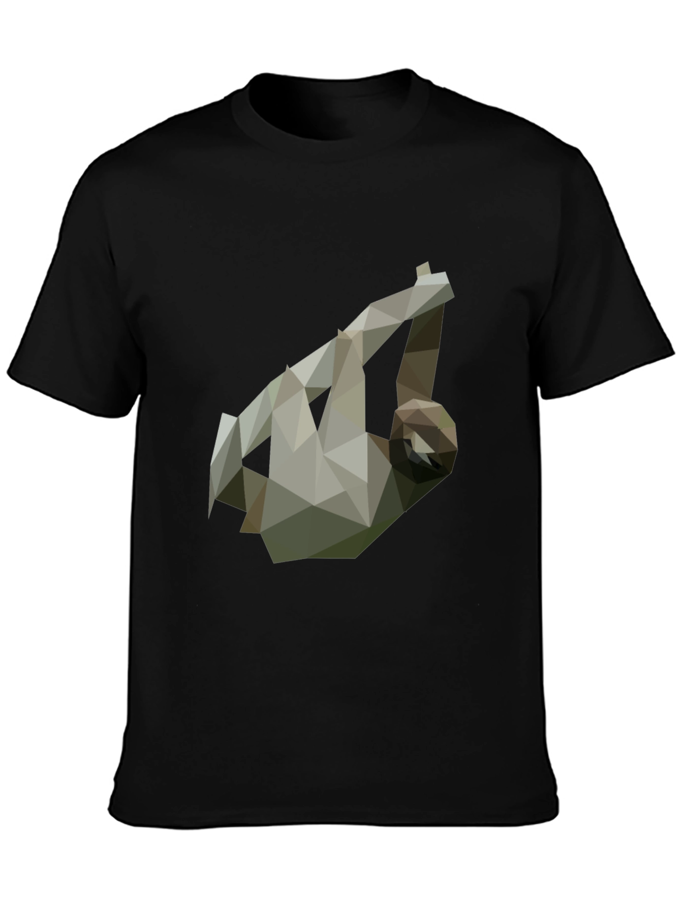Geometric Sloth Tee - Modern Graphic Print