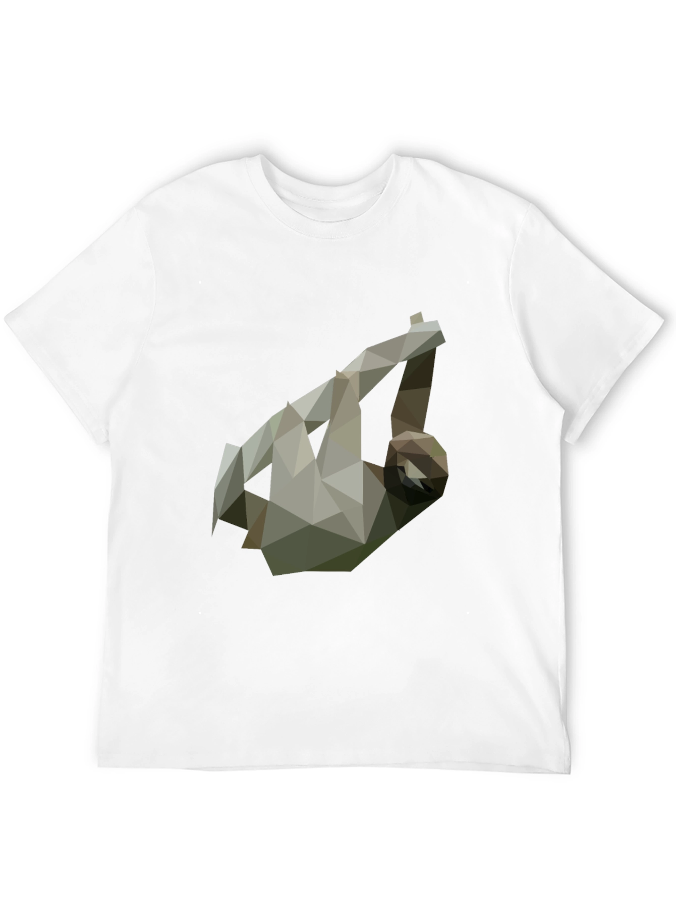 Geometric Sloth Tee - Modern Graphic Print