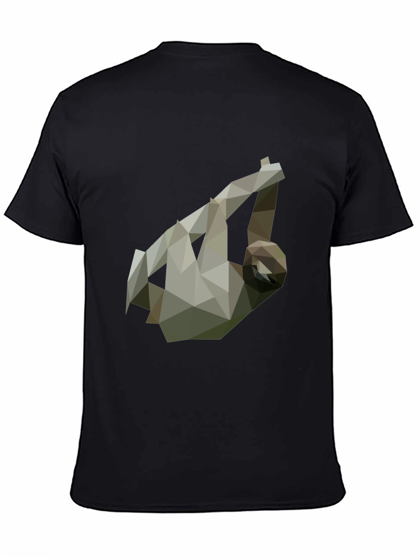 Geometric Sloth Tee - Modern Graphic Print