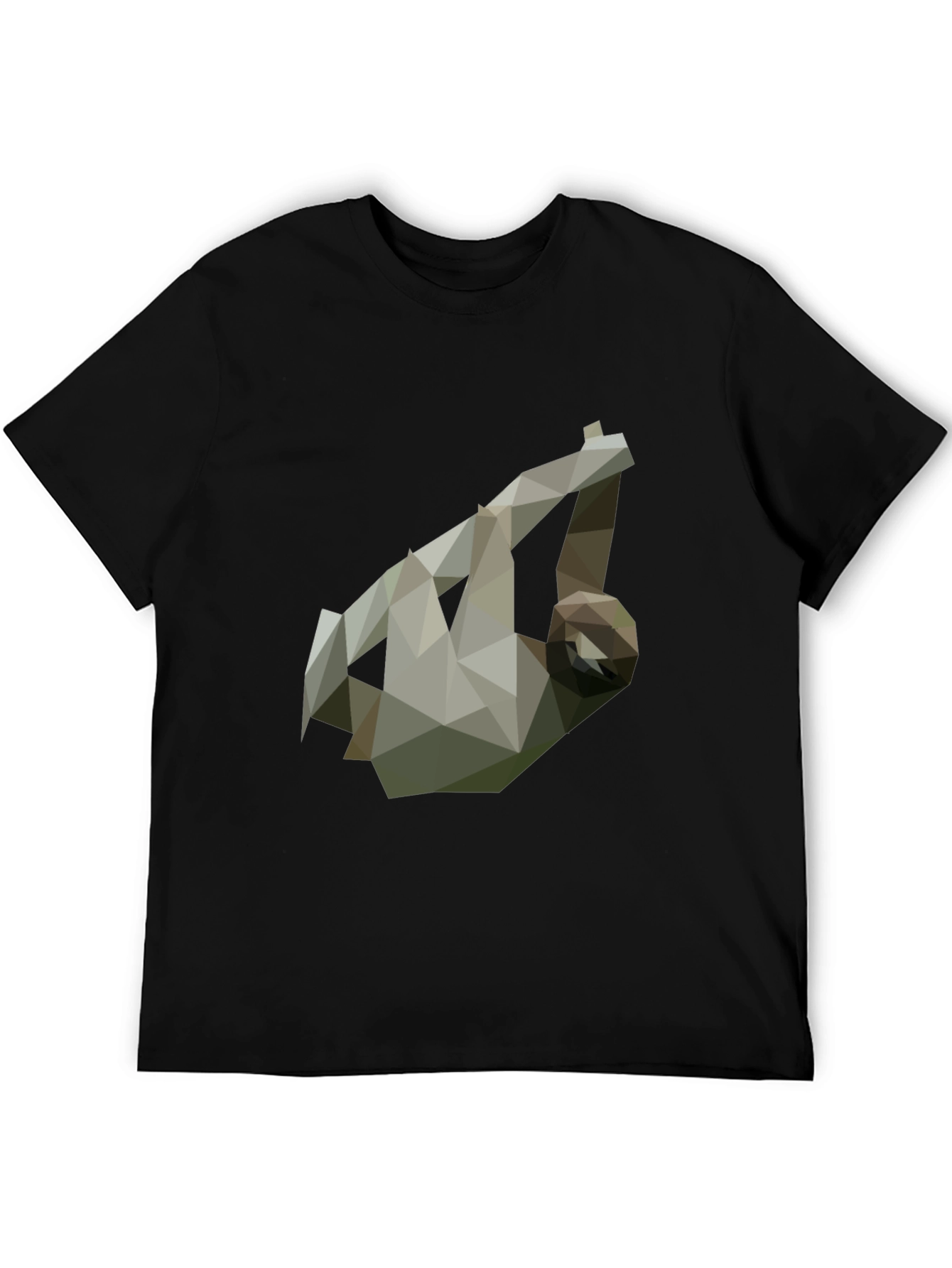 Geometric Sloth Tee - Modern Graphic Print