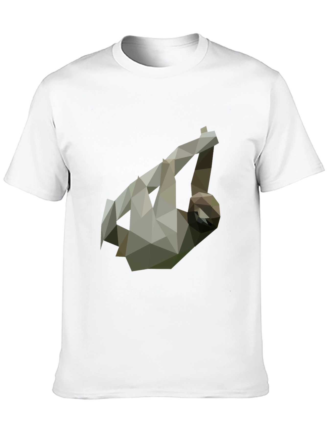 Geometric Sloth Tee - Modern Graphic Print