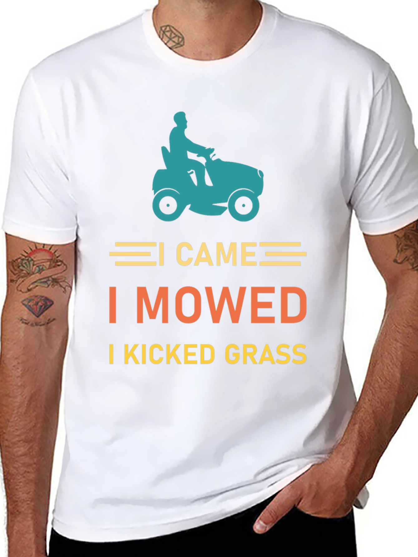 I Came I Mowed T-Shirt Lawn Mowing