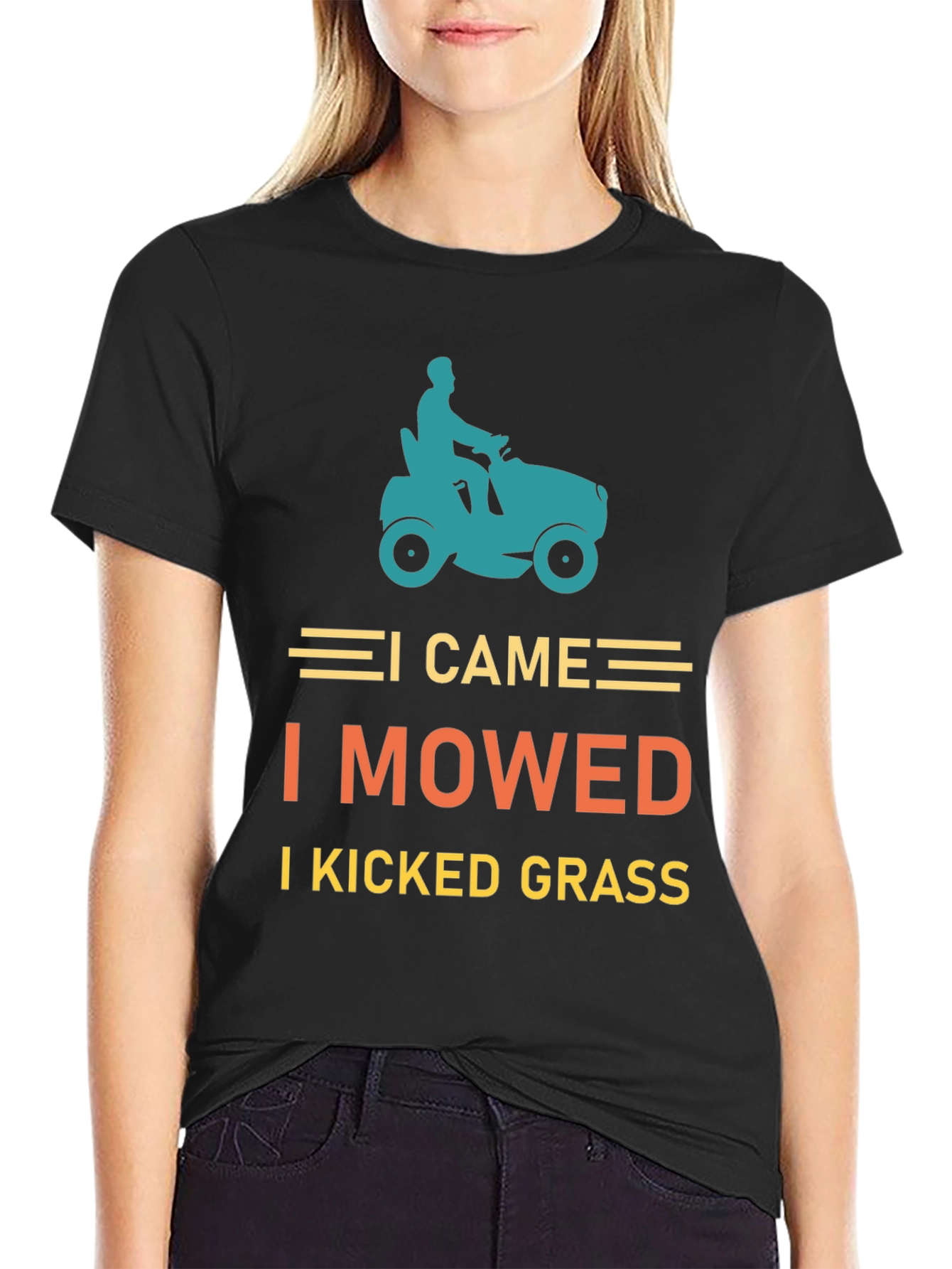 I Came I Mowed T-Shirt Lawn Mowing