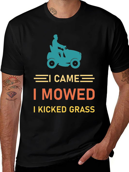 I Came I Mowed T-Shirt Lawn Mowing