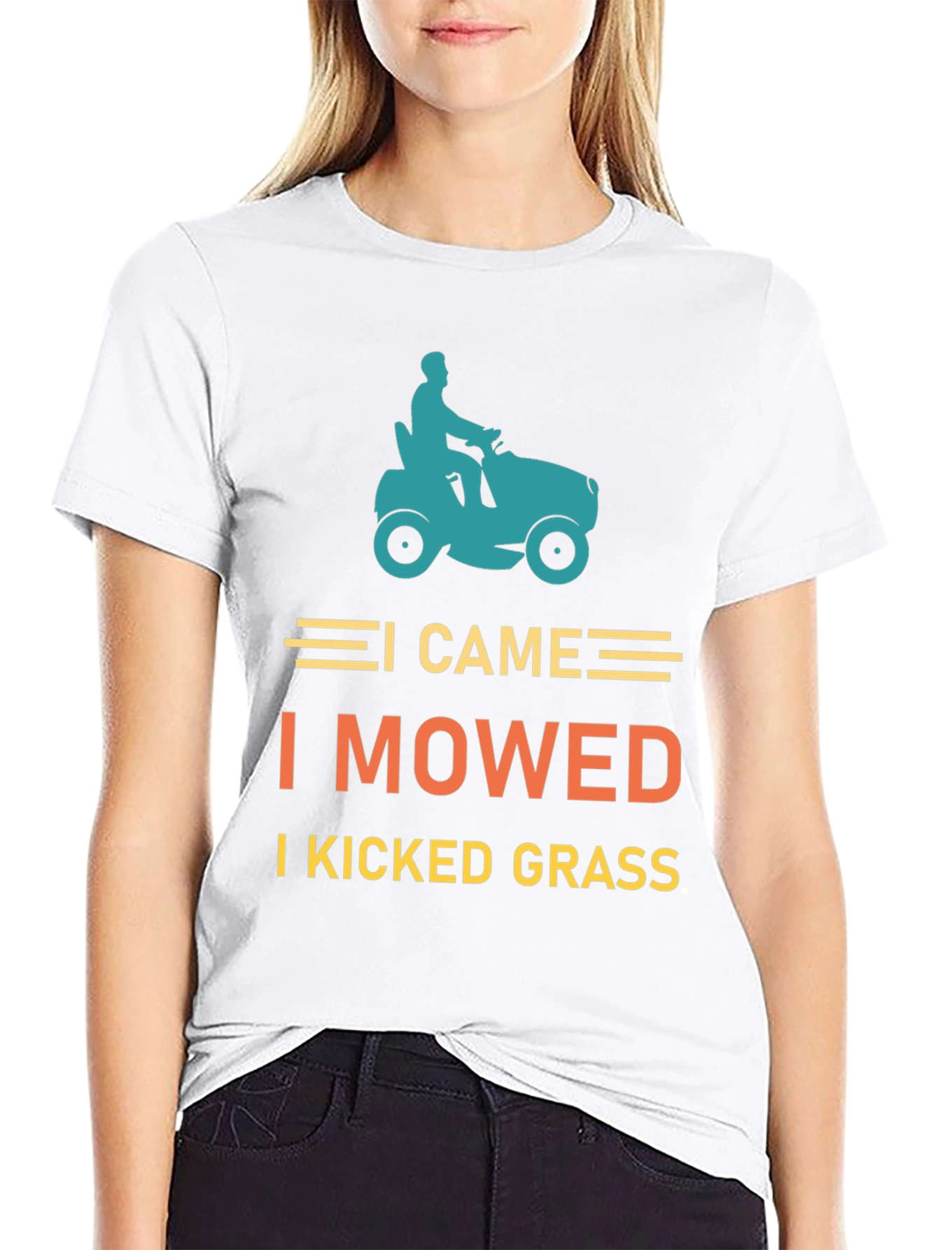 I Came I Mowed T-Shirt Lawn Mowing