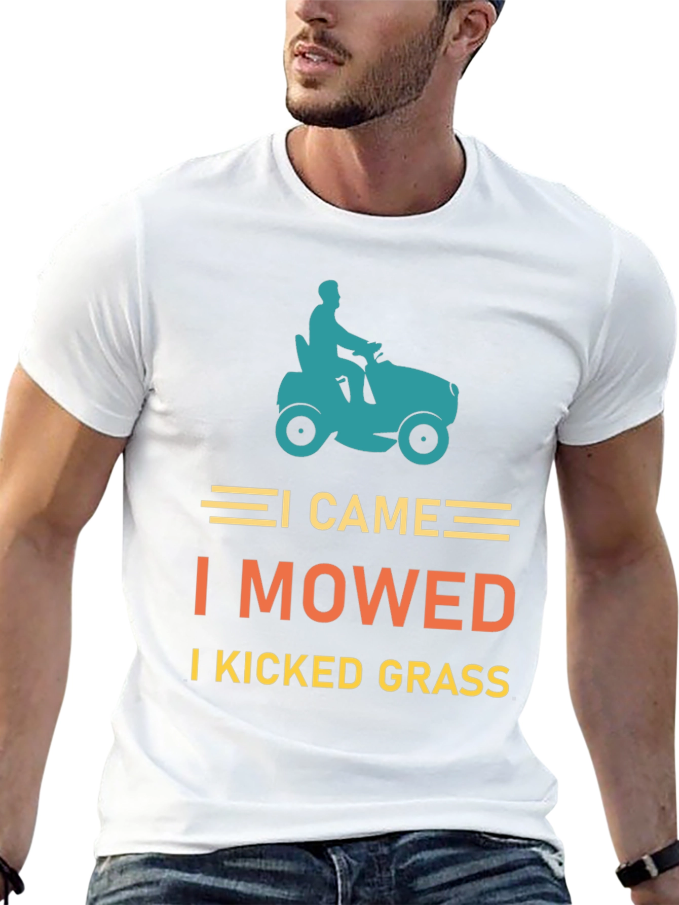 I Came I Mowed T-Shirt Lawn Mowing
