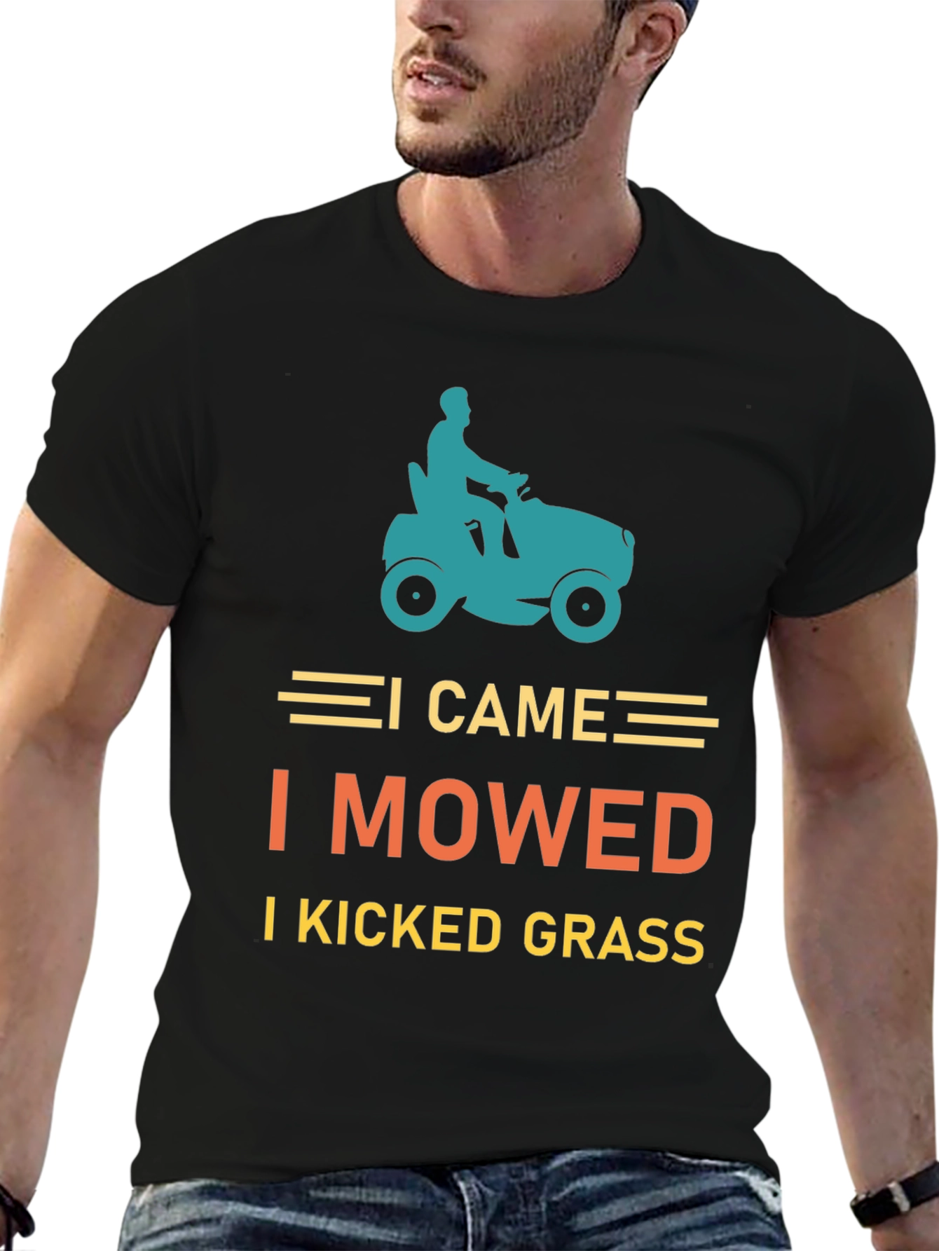 I Came I Mowed T-Shirt Lawn Mowing