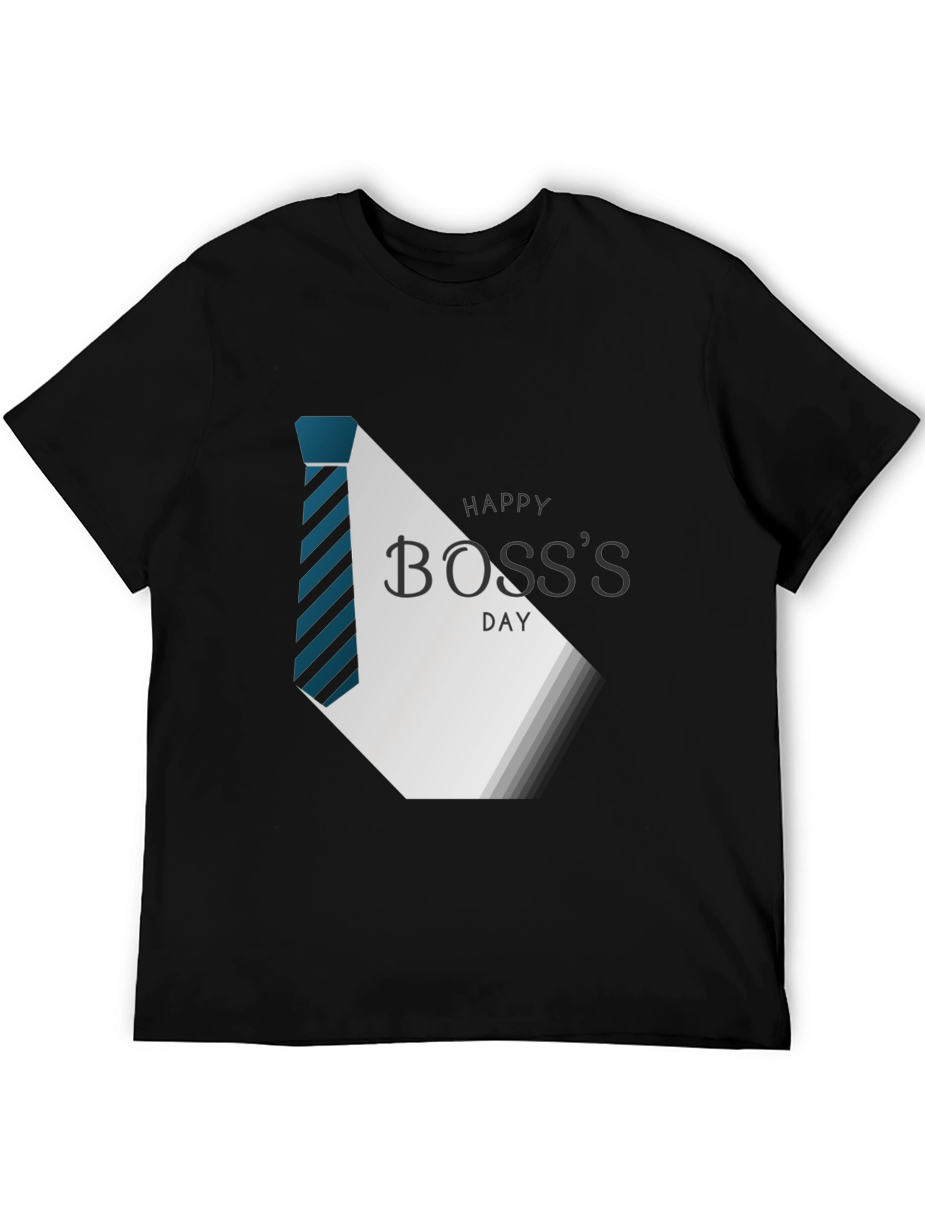 Happy Bosss Day Graphic Tee - Stylish Black T-Shirt