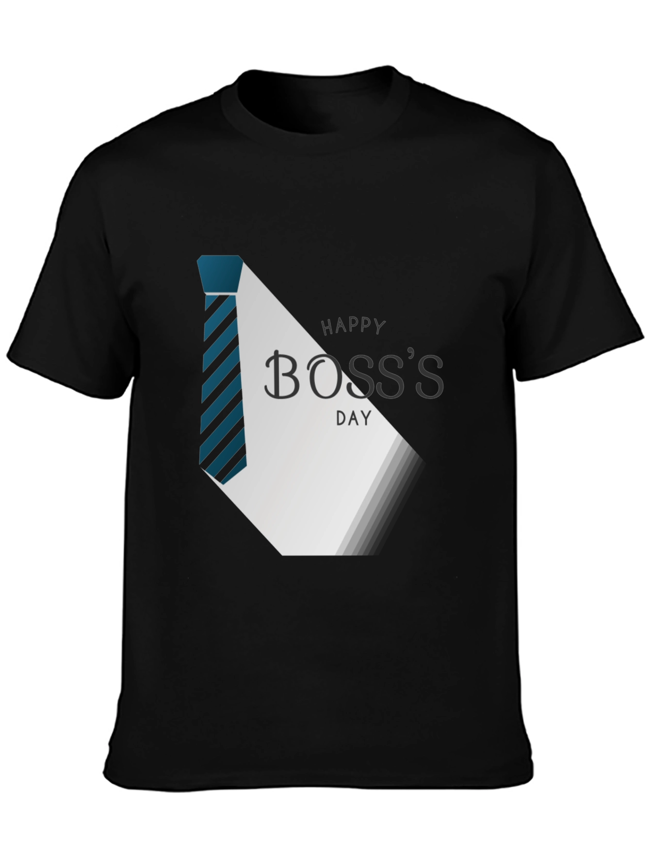 Happy Bosss Day Graphic Tee - Stylish Black T-Shirt