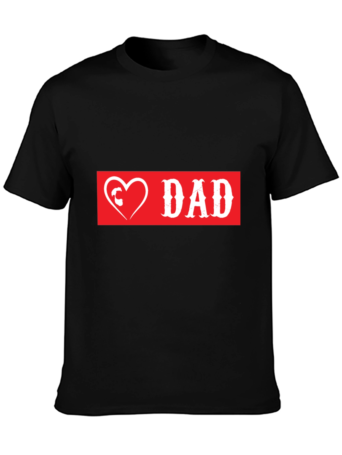 Love Dad Graphic T-Shirt - Black