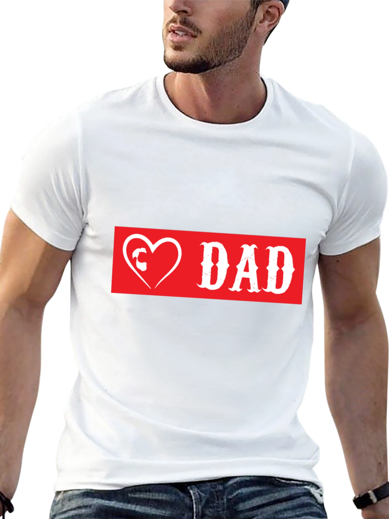 Love Dad Graphic T-Shirt - Black