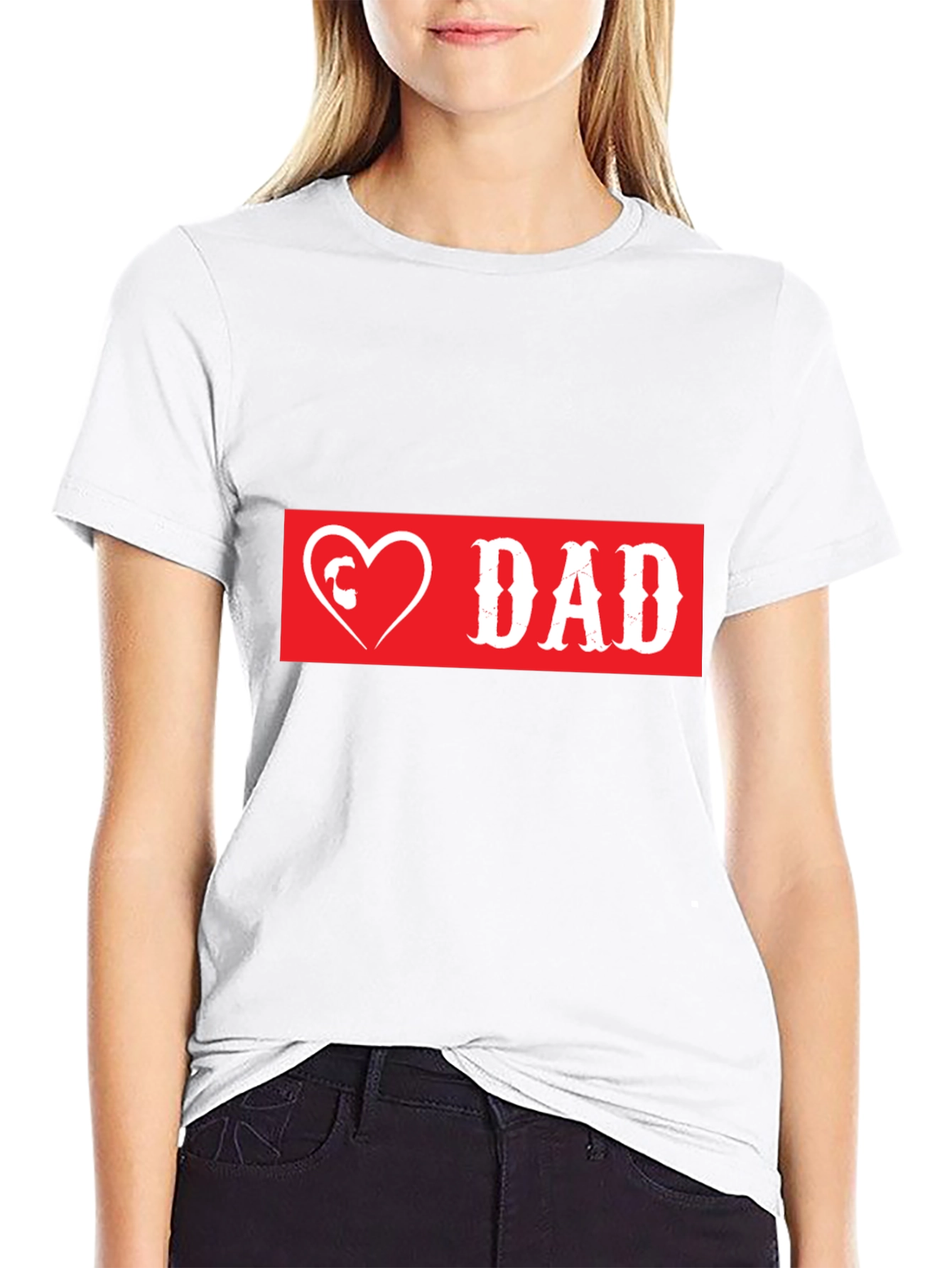 Love Dad Graphic T-Shirt - Black
