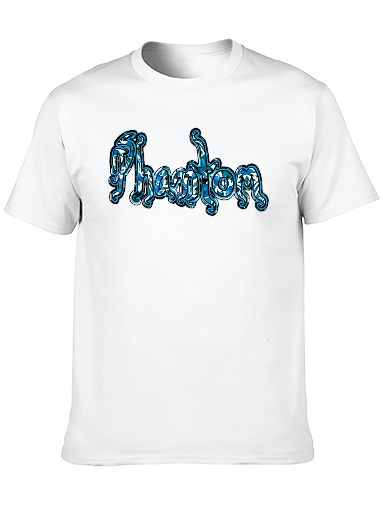 Phantom Word Art Black T-Shirt