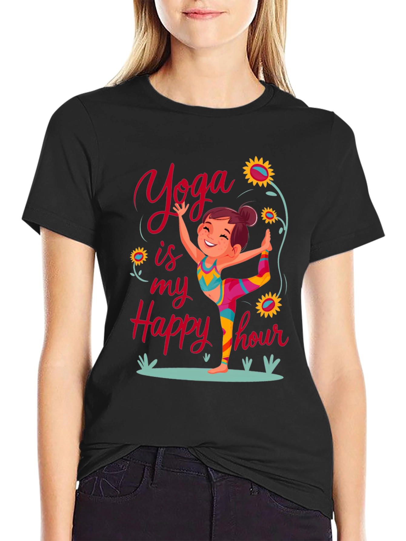 Yoga Happy Hour Graphic Tee